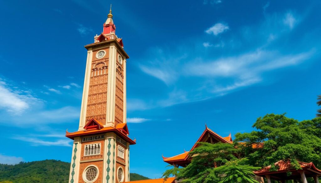 menara siger ikon budaya lampung