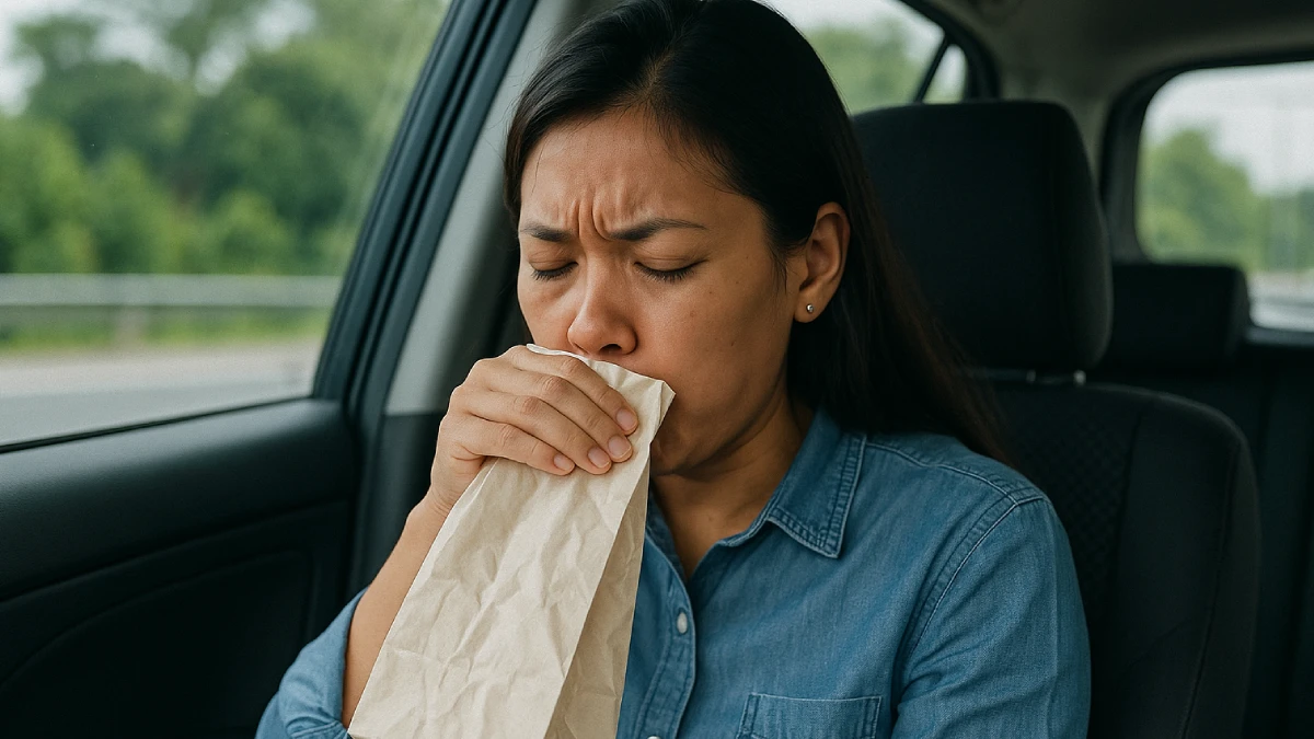 Cara mengatasi mabuk darat dengan cara fokus ke luar jendela untuk redakan gejala.