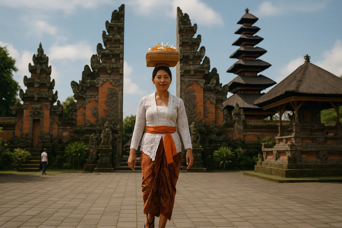 Wisata Budaya di Bali , yang mencakup pengalaman spiritual, seni, dan kehidupan sehari-hari masyarakat setempat.